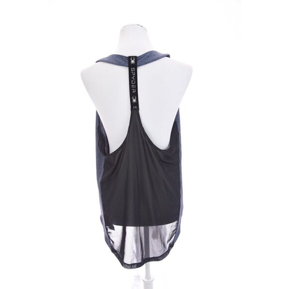 Spyder Racerback Loose Tank Top Running Aura Moisture Wicking Blue Womens Sz L - Picture 5 of 12